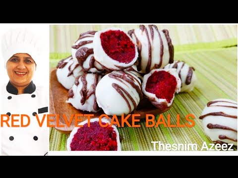 Homemade chocolate ball/RED VELVET CHOCOLATE  BALL/RED VELVET CAKE/THESNIM AZEEZ
