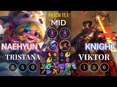 GRF Naehyun Tristana vs TES knight Viktor Mid - KR Patch 11.1