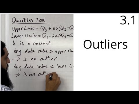 Edexcel AS Level Maths: 3.1 Outliers (Quartiles, Mean and Standard Deviation)