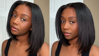 BEST Beginner Glueless BOB Wig | 3 Second Put On and Go | Ft. UNice Hair 