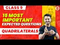 quadrilaterals class 9 15 most expected questions ncert class 9th maths chapter 8 cbse2024exam