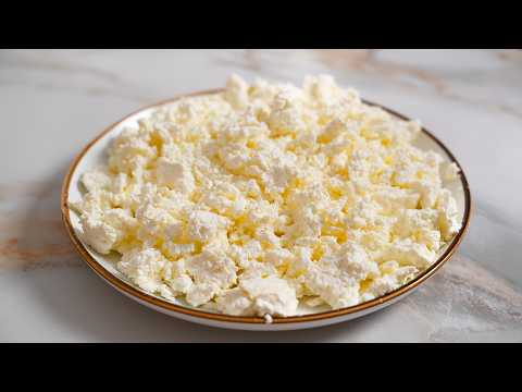 COTTAGE CHEESE at home from regular milk! A very simple way!
