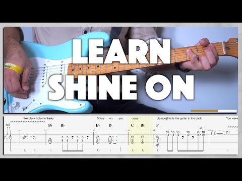 Pink Floyd - Shine On You Crazy Diamond FULL - Tutorial! (Guitar Cover & Tab)