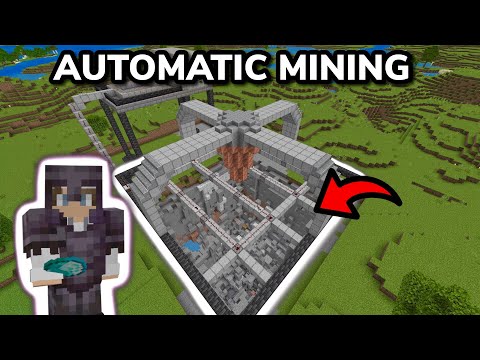 MAKING THE ULTIMATE AUTOMATIC MINING MACHINE in Minecraft Bedrock Survival (Ep. 18)