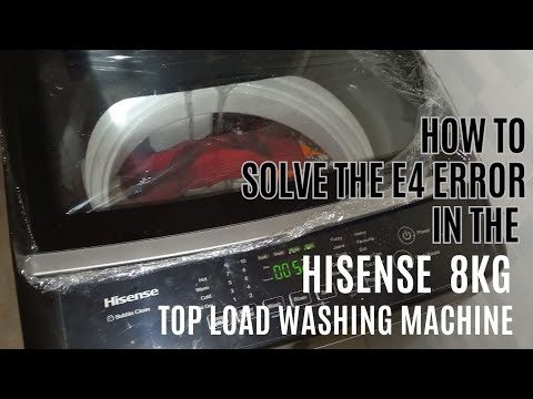 how to solve the E4 ERROR in the hisense top load washing machine. cleaning your water inlet mesh.