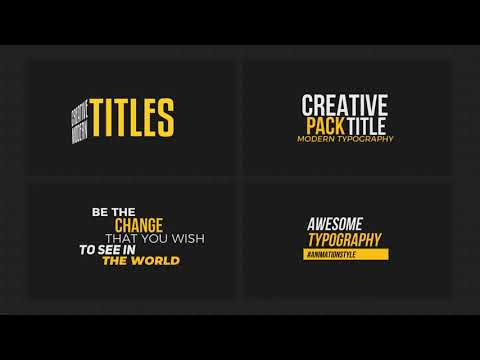 100 Titles | FCPX or Apple Motion | Apple Motion Files