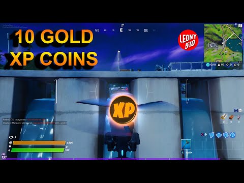How to get Gold XP Coins Fortnite All 10 Gold XP Coins Location #GoldXPCoin