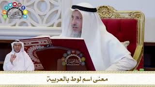 699 - معنى اسم لوط بالعربية - عثمان الخميس