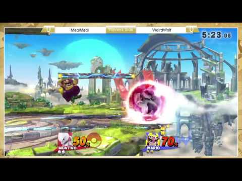 Sm4sh: StP4 - MagiMagi (Mewtwo) Vs WeirdWolf (Wario, Villager)
