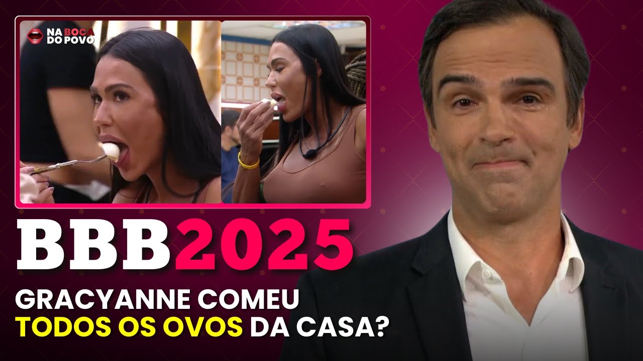BBB 25 GRACYANNE comeu TODOS os ovos da casa, a PIOR audiência da história! | Confira Completo!