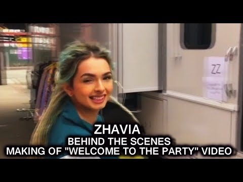 Zhavia Behind the Scenes  making of  Welcome to the Party Music Video