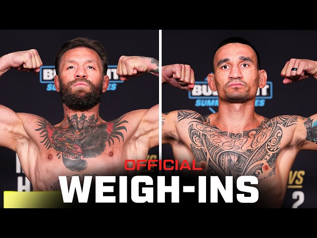 UFC 329 Weigh-Ins | McGregor vs Holloway 2