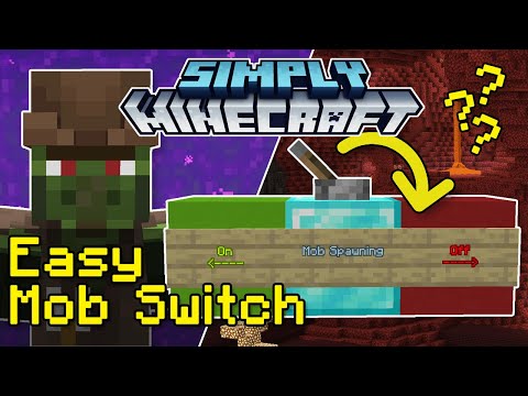 How To Stop Mobs Spawning - Easy Mob Switch Tutorial | Simply Minecraft (Java Edition 1.18)