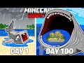 I Survived 100 Days As The BLOOP In HARDCORE Minecraft