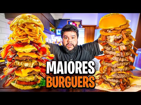 I ordered the biggest burgers on the app! (I couldn't finish them 😱)
