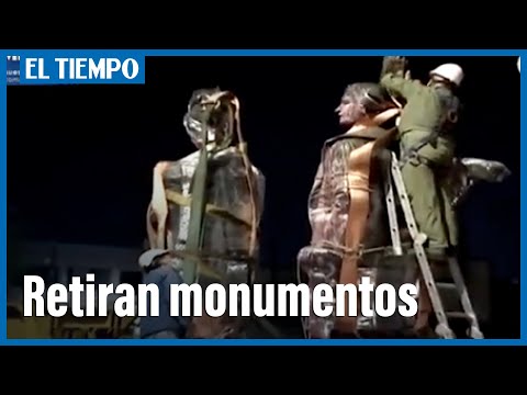 Retiran esculturas de Cristóbal Colón e Isabel la Católica | El Tiempo