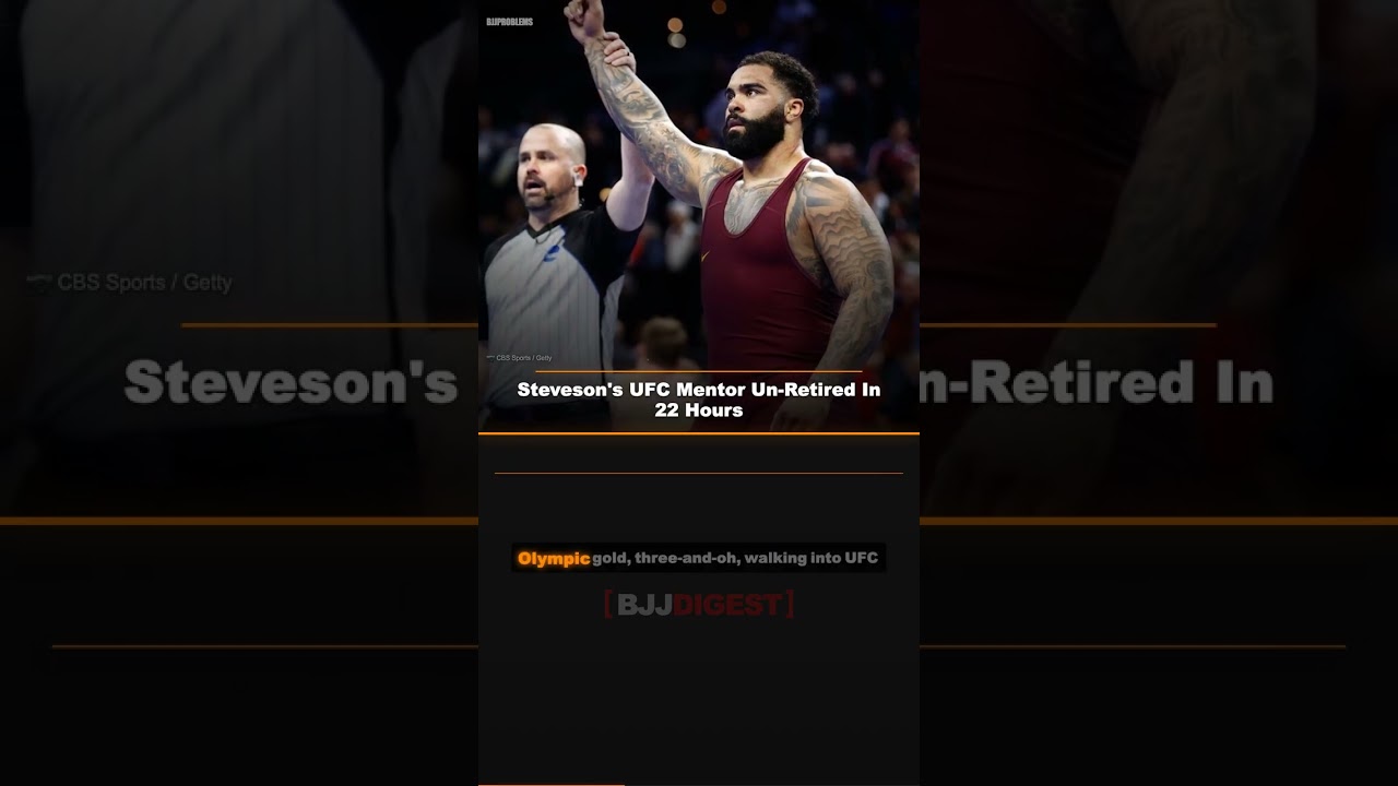 Steveson's UFC Mentor Un-Retired In 22 Hours #Shorts