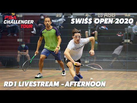 Swiss Open Squash 2020 - Rd 1 Livestream - Afternoon Session