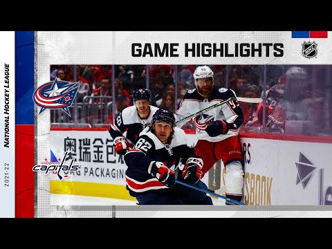 Blue Jackets @ Capitals 12/4/21 | NHL Highlights