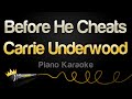 Carrie Underwood - Before He Cheats (Piano Karaoke)