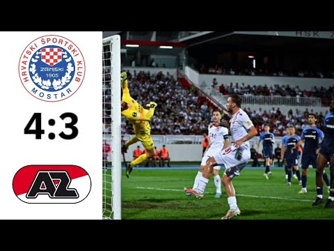 HSK Zrinjski Mostar 4-3 AZ Alkmaar Zaanstreek   ( ...
