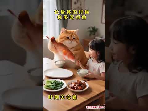 POLSAMBOLAYA is a new DADDY 🥰🤗 #polsambolaya #ai #cat #cartoon #funny #love #catshorts #sinhala