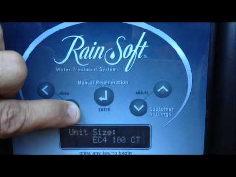 Rainsoft Ec 4 Installers Menu