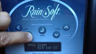 Rainsoft EC 4 Installers Menu