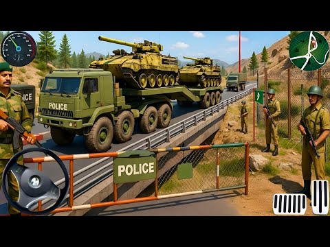 US Offroad Army Truck Driving 3D 2025 - Army Truck Driving Cargo Games - Android Gameplay