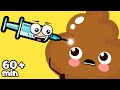 Time for a SHOT Little Poo Poo | Silly Healthy Habits for Kids Mega Compilation