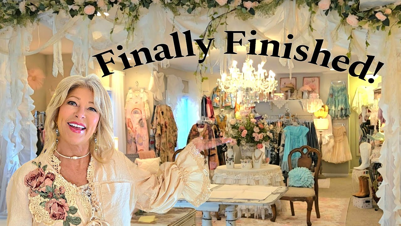 Sewing Studio Makeover Tour Shabby Chic Boutique Style