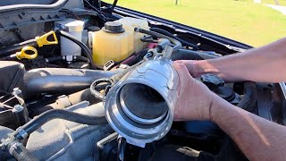 6.7 Powerstroke Cold Side Intercooler Hose Replacement with Rudy's Performance Kit! Very Economical!