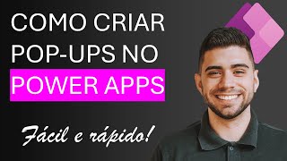 COMO CRIAR POP-UP NO POWER APPS - MANEIRA MAIS SIMPLES POSSÍVEL!!!