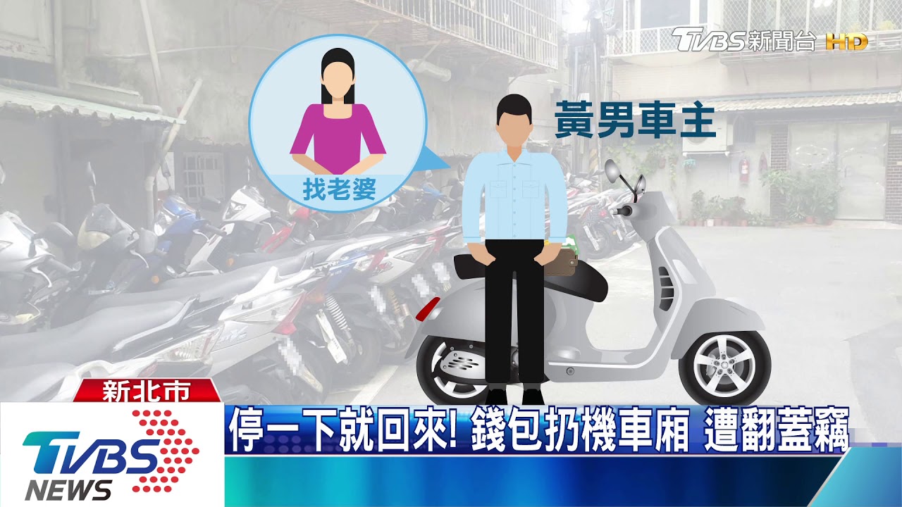 有人在看你！竊賊緊盯機車族　翻箱偷包