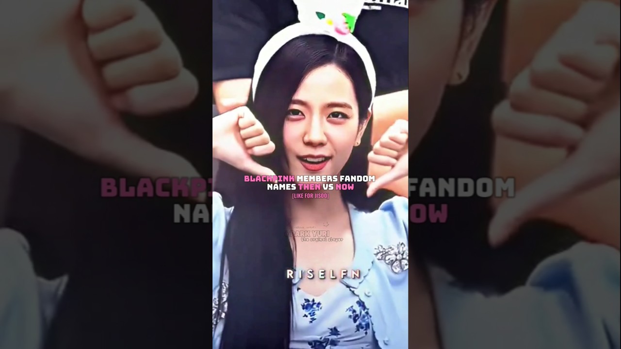 BLACKPINK members fandom name then vs now #kpop #blackpink #shortsfeed #shorts #shortvideo #jisoo