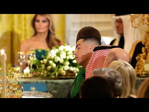 Cristiano Ronaldo beim Dinner im Weißen Haus, ausgerichtet von Trump und dem saudischen Kronprinzen