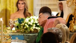 Cristiano Ronaldo beim Dinner im Weißen Haus, ausgerichtet von Trump und dem saudischen Kronprinzen