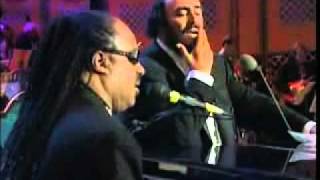 Luciano Pavarotti &amp; Stevie Wonder - &quot;Peace Wanted Just To Be Free&quot;