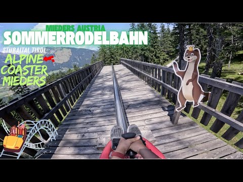 Sommerrodelbahn in Mieders Stubaital 2025 - Alpine Coaster Austria 🇦🇹 | 4K