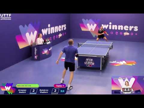 WINners CUP table 1 03.11 Arzanov Dmitrii - Belobrov Vladimir   17:30