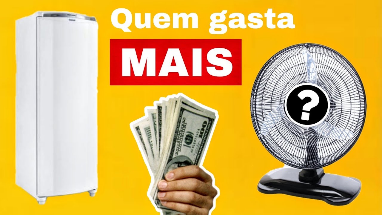 Quem CONSOME mais por mês ? Um VENTILADOR ou uma GELADEIRA ?
