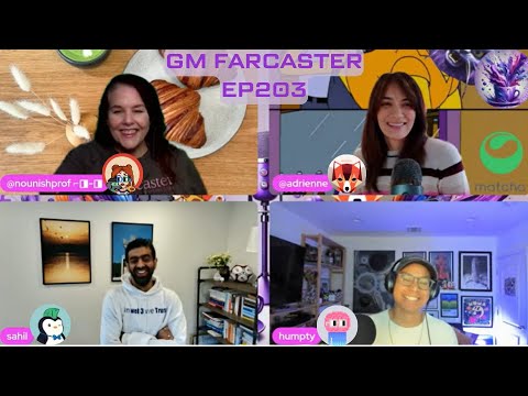 GM Farcaster ep203 Thursday January 16, 2025 with @humpty and @sahil