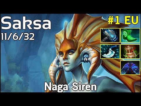 Support Saksa Naga Siren - Dota 2 7.08
