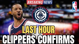 🏀INCREDIBLE! NOBODY BELIEVED IT! LOS ANGELES CLIPPERS CONFIRMS!. CLIPPERS NEWS.
