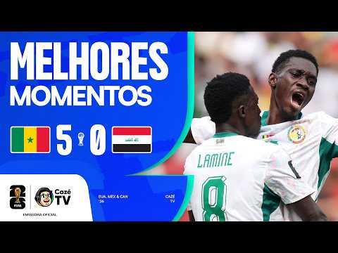 MELHORES MOMENTOS: SENEGAL 5 X 0 IRAQUE | COPA DO MUNDO FIFA™ 2026 | 3ª RODADA | FASE DE GRUPOS