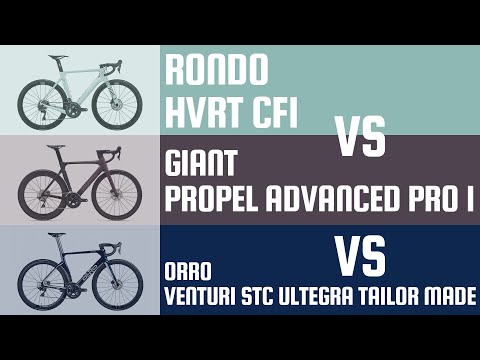 Rondo HVRT CF1 vs Giant Propel Advanced Pro 1 vs Orro Venturi STC Tailor Made