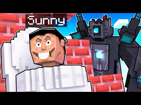 Sunny - Playing As SKIBIDI TOILET In Minecraft!
