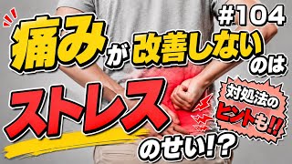 #104 あなたの痛みが改善しないのはストレスのせい！？【対処法のヒントも！】