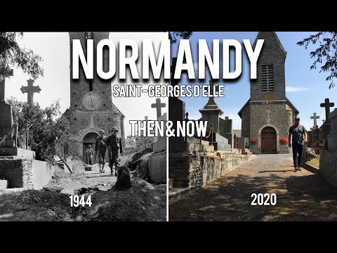 Eight Never Done Before Normandy WWII Then & Now Photographs - 2nd Infantry Division