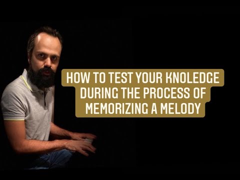 Quick Tip 232   How To test your memory during a process of memorizing a song